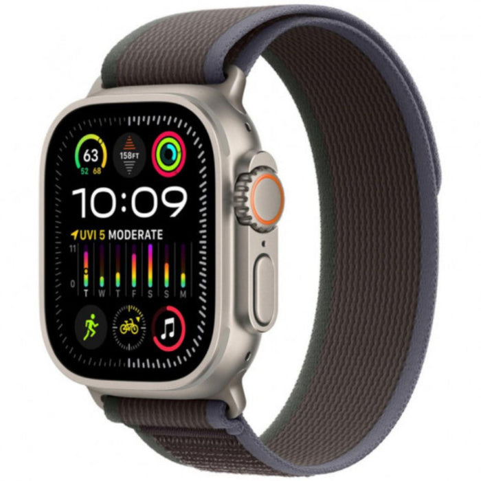 Apple Watch Ultra 2 – Natural Titanium Case with Blue/Black Band (S/M)