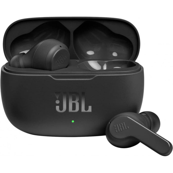 JBL Wave 200TWS True Wireless Earbuds – Black | Pure Bass, 20H Battery, Mic