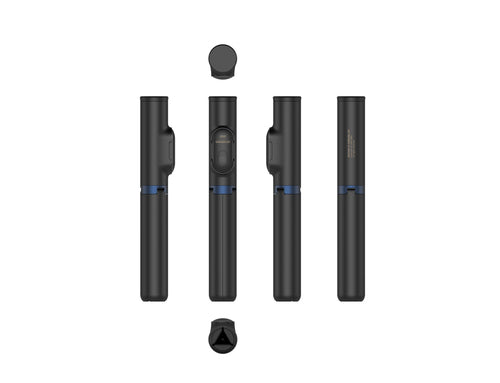 Palo Selfie Samsung Con Tripode Y Mando Bluetooth Negro