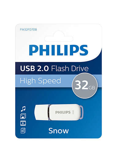 Memoria USB Philips Fm32fd70b 32GB USB Tipo-a 2.0 Blanco