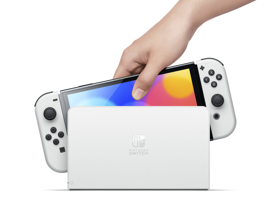Nintendo Switch OLED Console – White Edition | 7-Inch OLED Display | Portable & Dockable