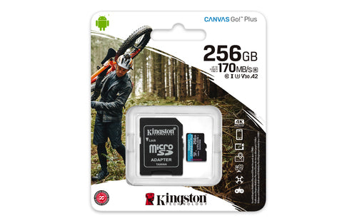 Kingston Canvas Go! Plus 256 Gb Sd Uhs-i Clase 10