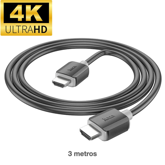 Cable Hdtv 2.0 4K 3 M Hoco Us08 Negro