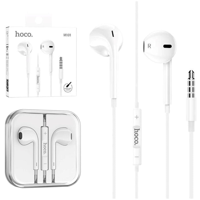Hoco M101 Auricular Jack 3.5MM Con Micrófono Blanco