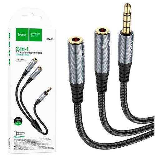 Hoco Upa21 3.5 Cable Audio Splitter Para Clavija 3.5MM