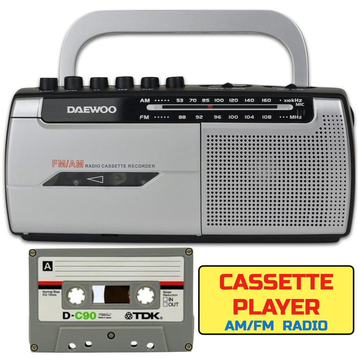 Radio Cassette Am/fm Daewoo Con Sintonizador Grabación Integrada