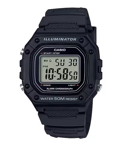 Reloj Digital Casio Collection Men W-218H-1AVEF 44mm Negro | OM Electronics Tenerife
