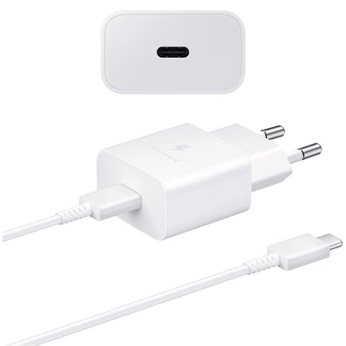 Cargador Con Cable Samsung 25 W - Blanco