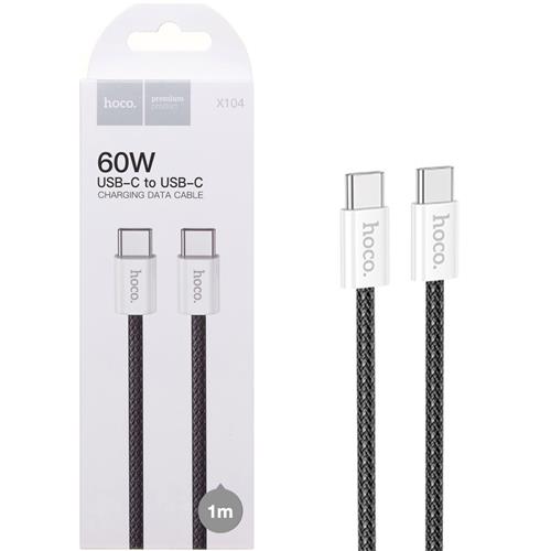 Cable USB-C A USB-C 1 Metro 60W Hoco X104 Black