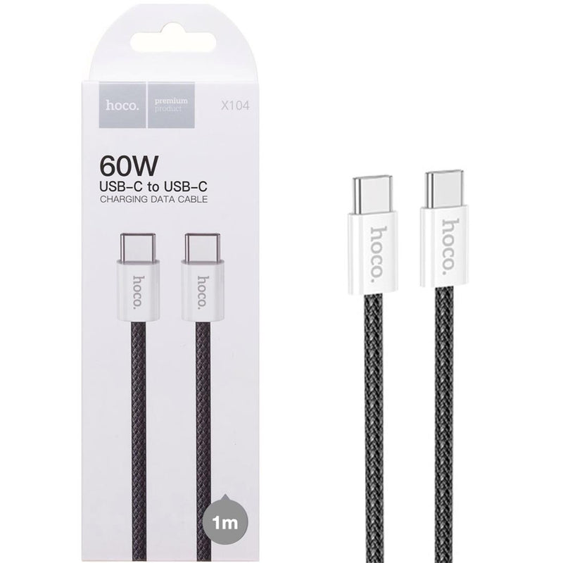 Cable USB-C A USB-C 1 Metro 60W Hoco X104 Black