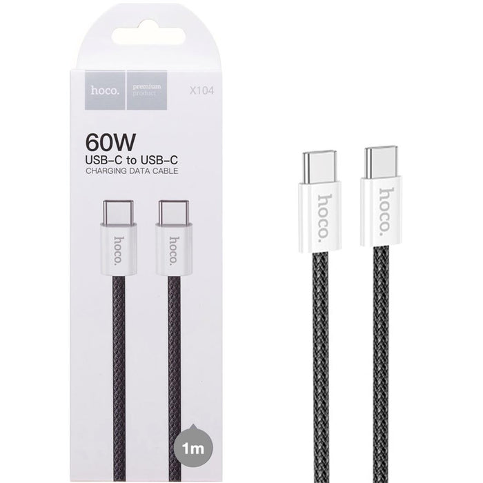 Cable USB-C A USB-C 1 Metro 60W Hoco X104 Black