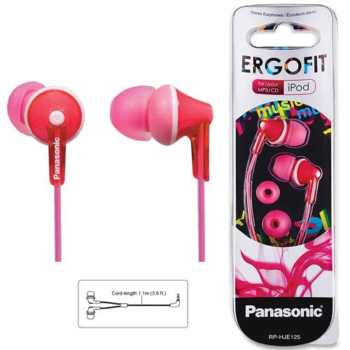 Auriculares Panasonic Rp-hje125e-p Rosa