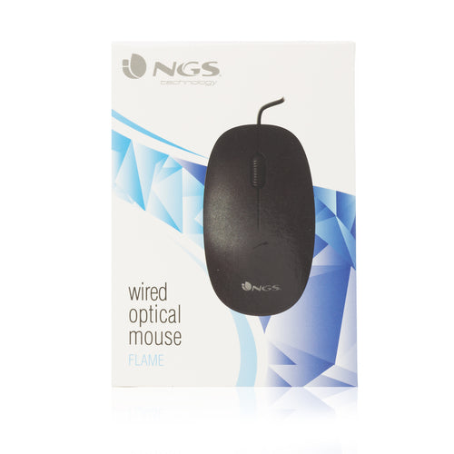 Raton Ngs Optico Usb-a Negro Flameblack
