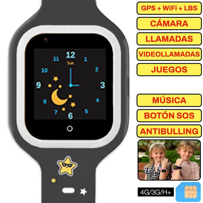 Smartwatch Save Family Iconic Plus 4G 1,4" Negro