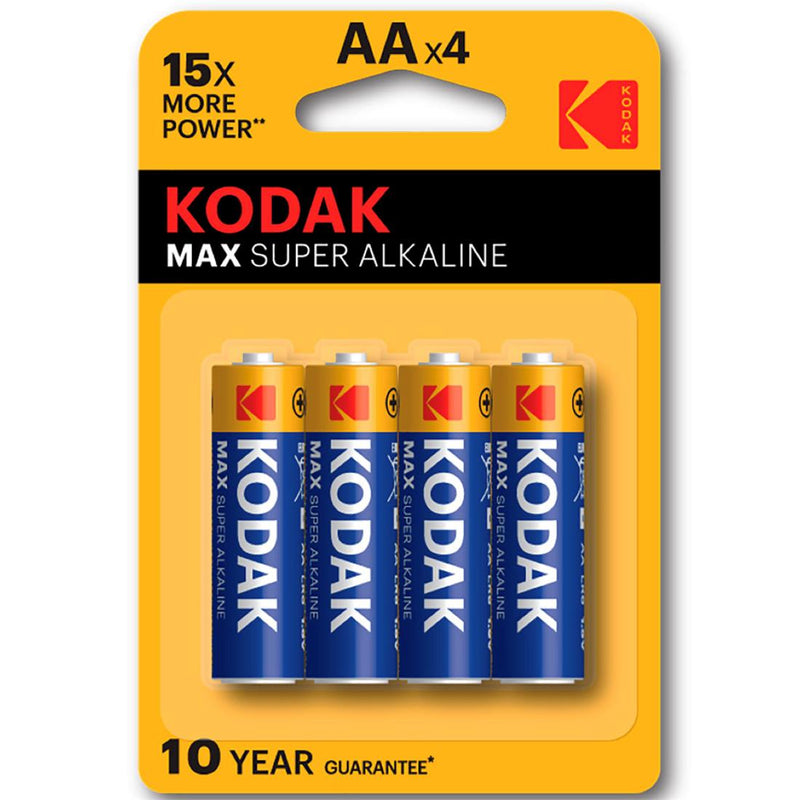 Kodak Alcalina Max Aa Lr6 1.5V/ Blister 4 Pilas