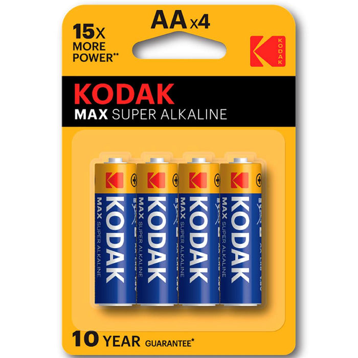 Kodak Alcalina Max Aa Lr6 1.5V/ Blister 4 Pilas