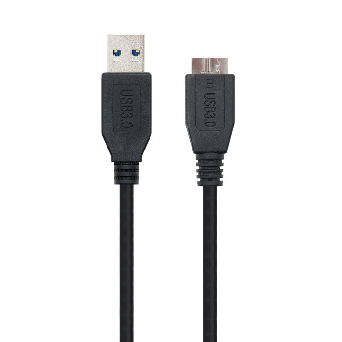 Cable USB - Nanocable 10.01.1101-BK, USB 3.2, Usb-a, Negro