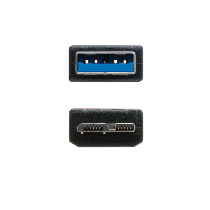 Cable USB - Nanocable 10.01.1101-BK, USB 3.2, Usb-a, Negro