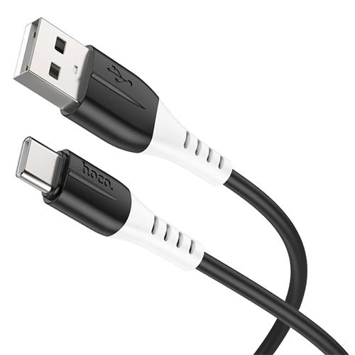 Hoco X82 Type-c Silicone Charging Data Cable Black