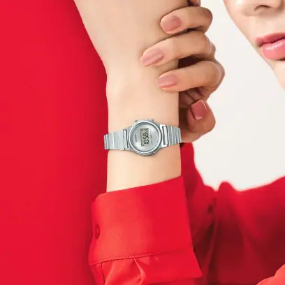 Casio Vintage LA700WE-7AEF Silver Digital Watch.