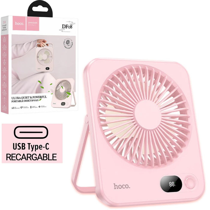 Hoco Df08 Ventilador Sobremsa Recargable Khaki