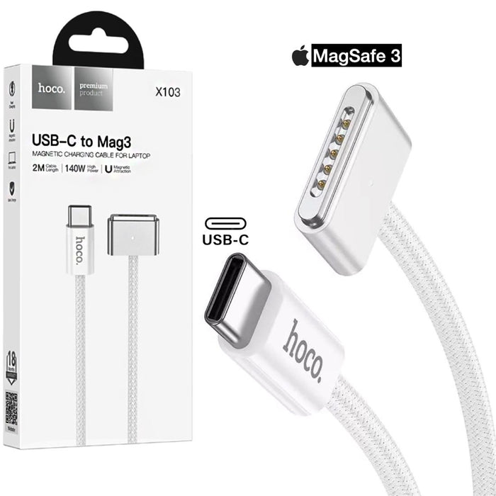 Hoco X103 Cable USB-C A Magsafe 3 140W Y 2 Metros