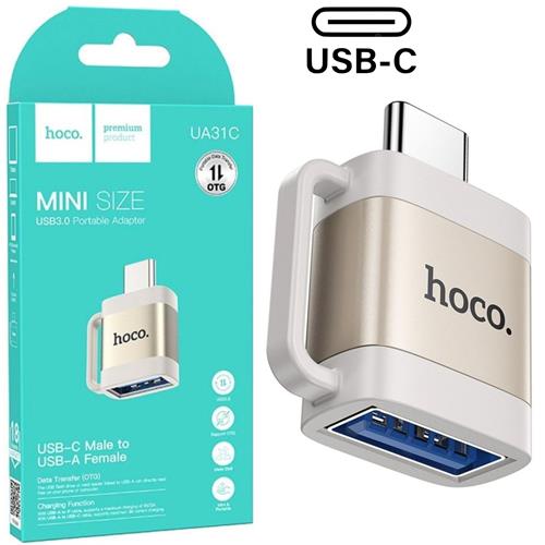 Hoco Ua31c Adaptador OTG USB-C A Usb-a Gris