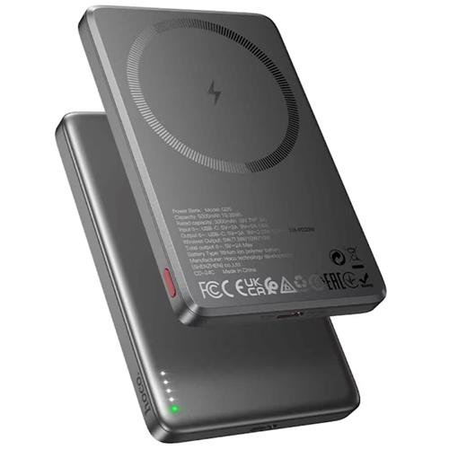Powerbank Hoco Q26 Magsafe Pd20w 5.000 Mah Metal Gray