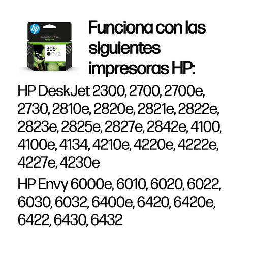 Cartucho 3YM62AE 305XL Negro Hp Deskjet 2710 / 2720