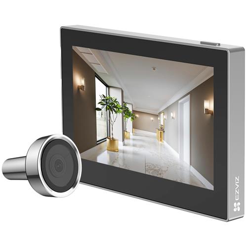 Ezviz Hp2 Mirilla Inteligente Wifi Con Pantalla 4.3" Plata