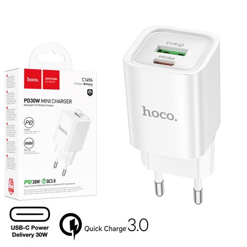 Hoco Hoco C149a Cargador Cham Pd30w+qc3.0 Eu White