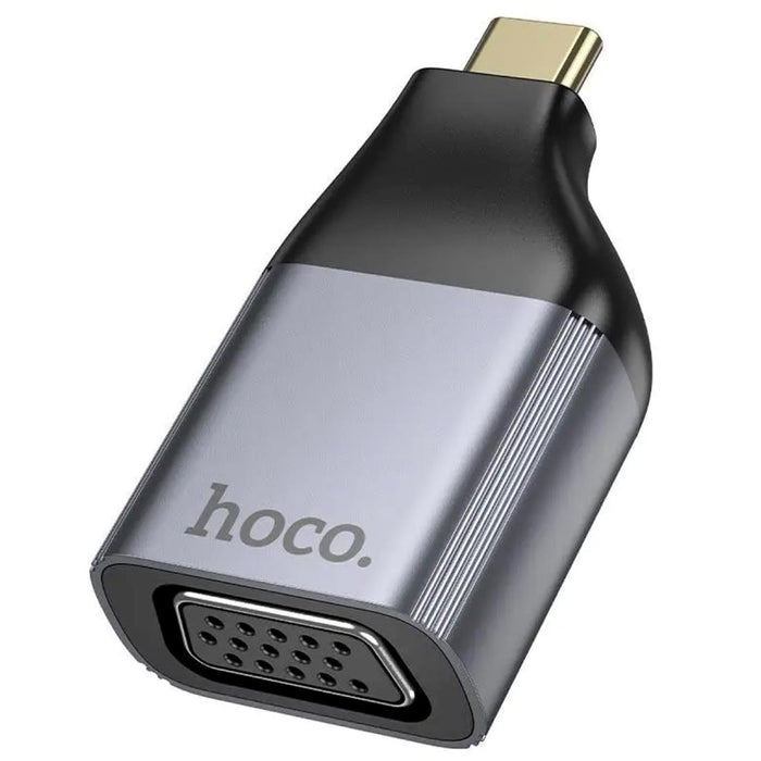 Adaptador USB-C A Vga Hoco Ua34 Gris Metal