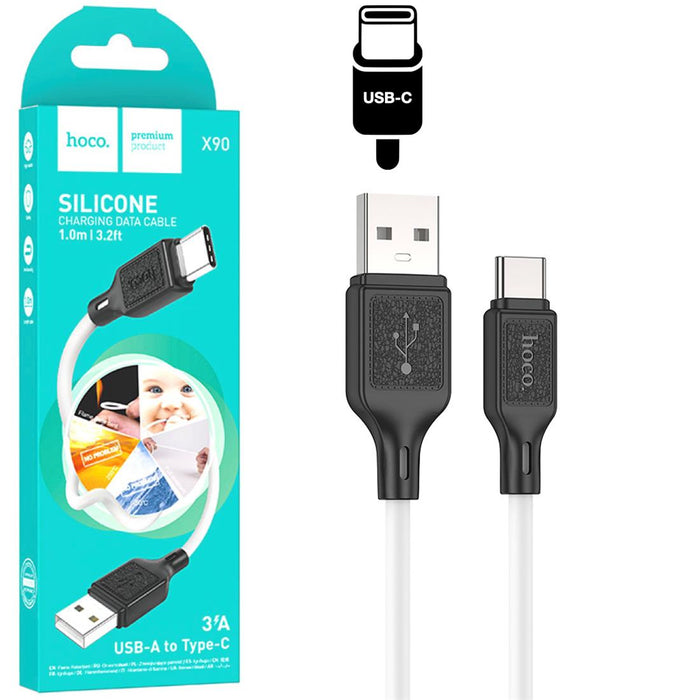 Hoco X90 Cable Cool Silicone Type-c White
