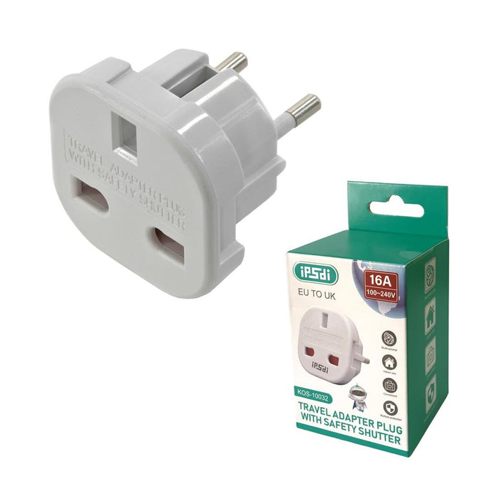 Ip5di Adaptador De Viaje Uk A Eu
