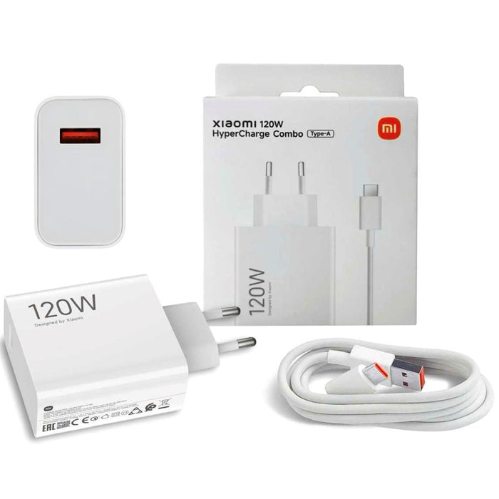 Cargador USB 120W+ Cable USB A USB-C Xiaomi (bhr9462)