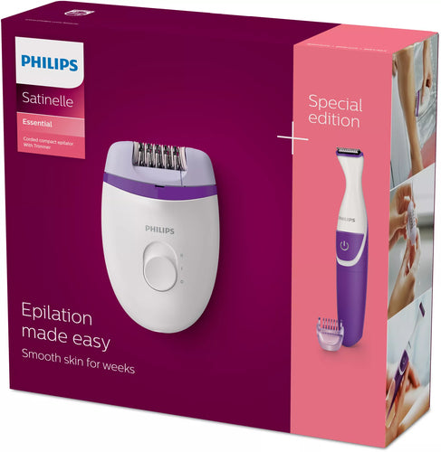 Depiladora Philips Brp505/00 Satinelle Essential + Perfilador