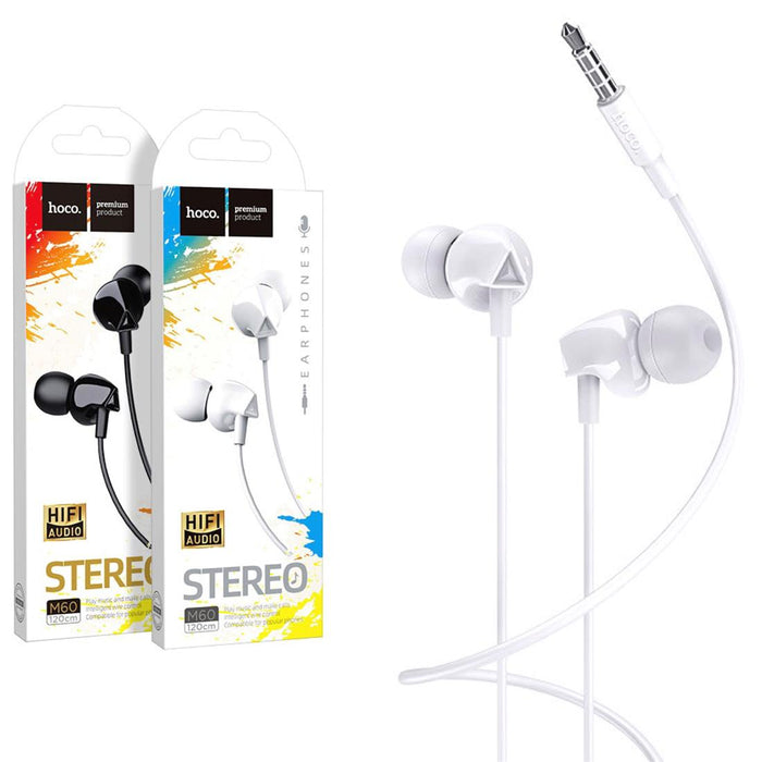 Hoco M60 Perfect Sound Universal Earphones Con Micro Blanco