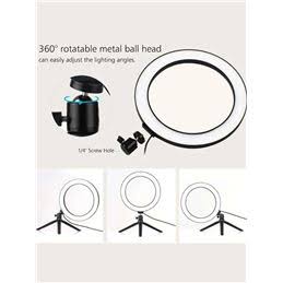 Fluxs Neptuno Anillo LED 10" para Selfies