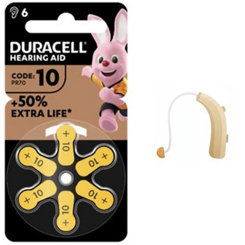Pila Audifono Da 10 Duracell 6 Unidades