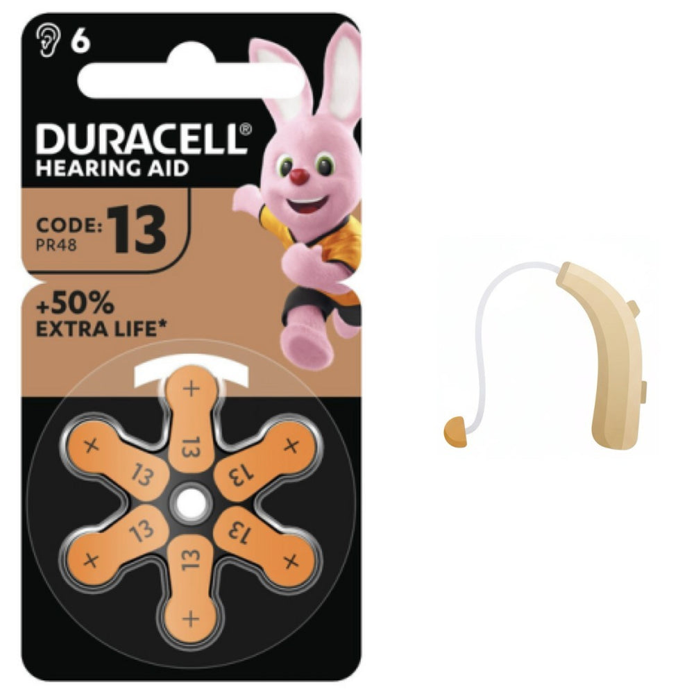 Pila Audifono Da 13 Duracell 6 Unidades