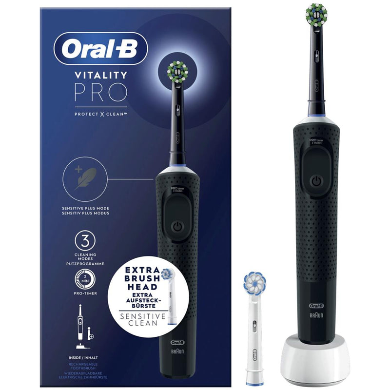 Braun Oral-b Cepillo Vitality Pro Con 2 Recambios Negro