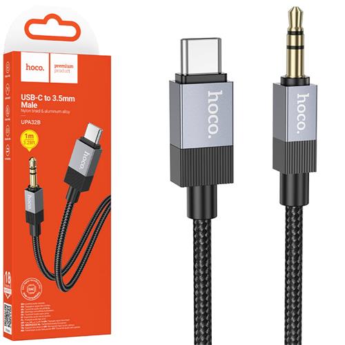 Hoco Upa32b Cable USB-C A Jack 3.5MM 1 Metro Negro