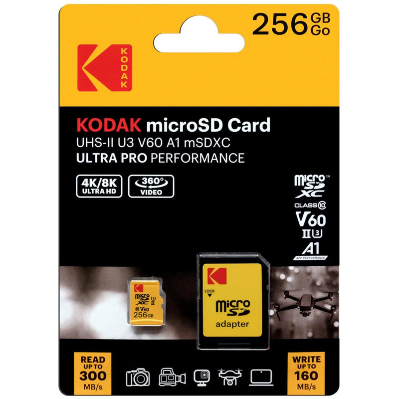 Kodak Msd 256GB Uhs-1 U3 V30 A1 Ultra