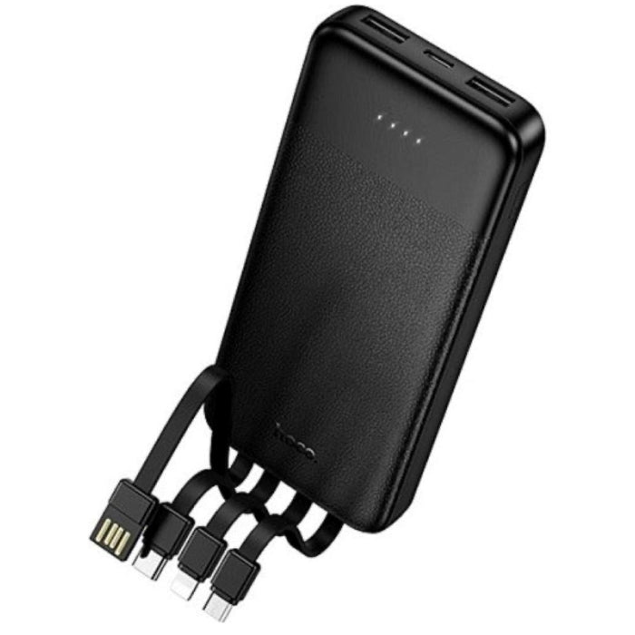 Hoco J163 Powerbank 10.000MAH Con 4 Tipos De Cables Incluidos