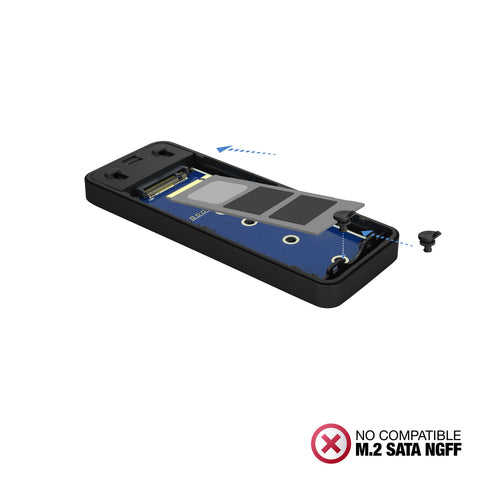 Tooq Tqe-2280b Caja Externa Para Disco Ssd M.2