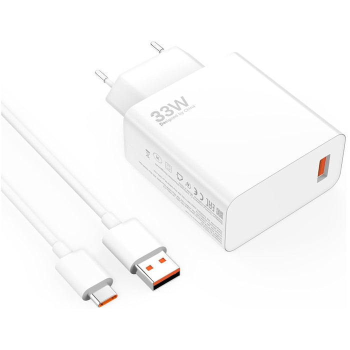 Cargador Xiaomi Tipo C - Blanco 33W