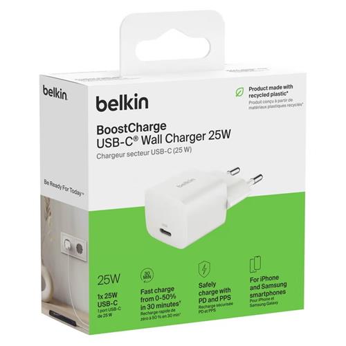 Cargador De Pared Carga Rápida 25W USB-C | Belkin