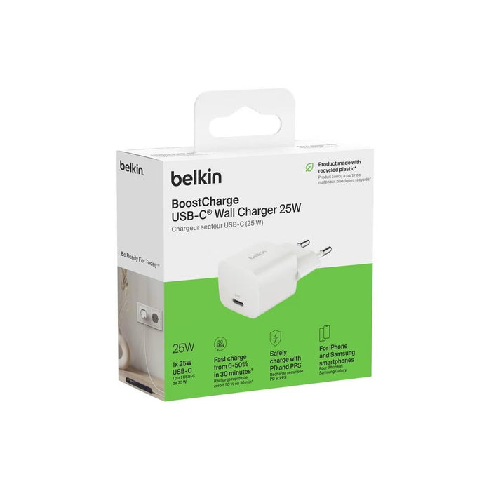 Cargador De Pared Carga Rápida 25W USB-C | Belkin