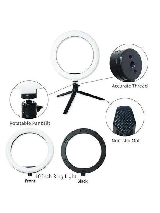 Fluxs Neptuno Anillo LED 10" para Selfies