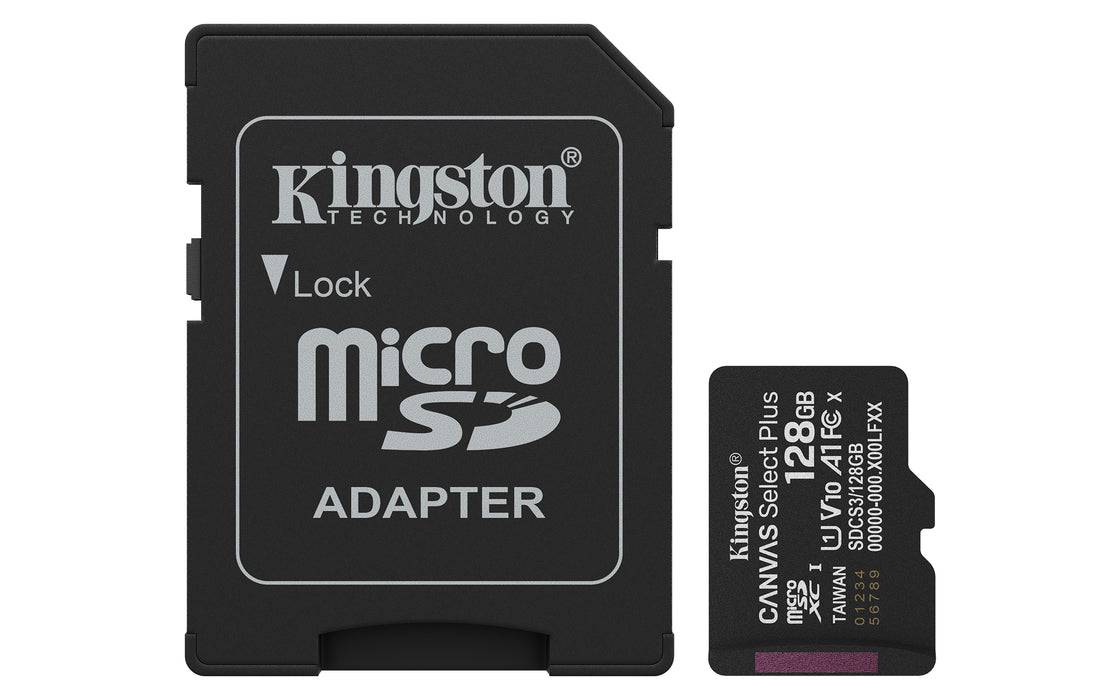 Memoria Micro Sdxc 128GB Kingston C10 + Adaptador Plus 150MB/S